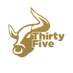 Thirty Five Burger logo.